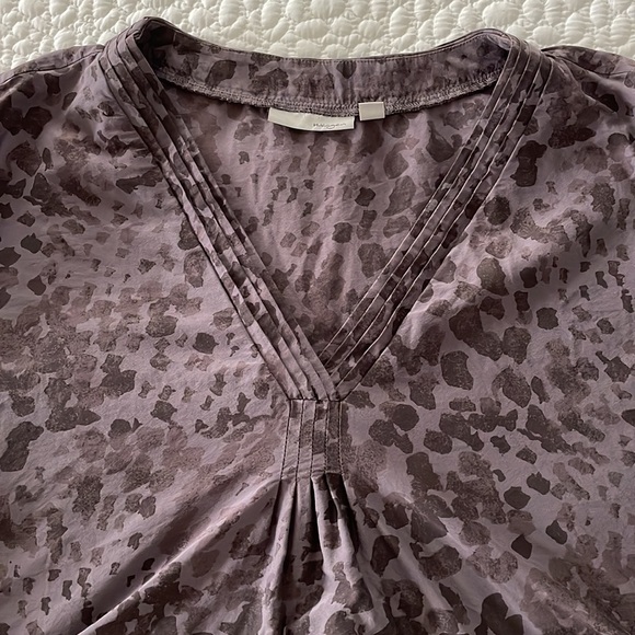 Halogen Cap Sleeve Silk Blend Blouse - Picture 4 of 7